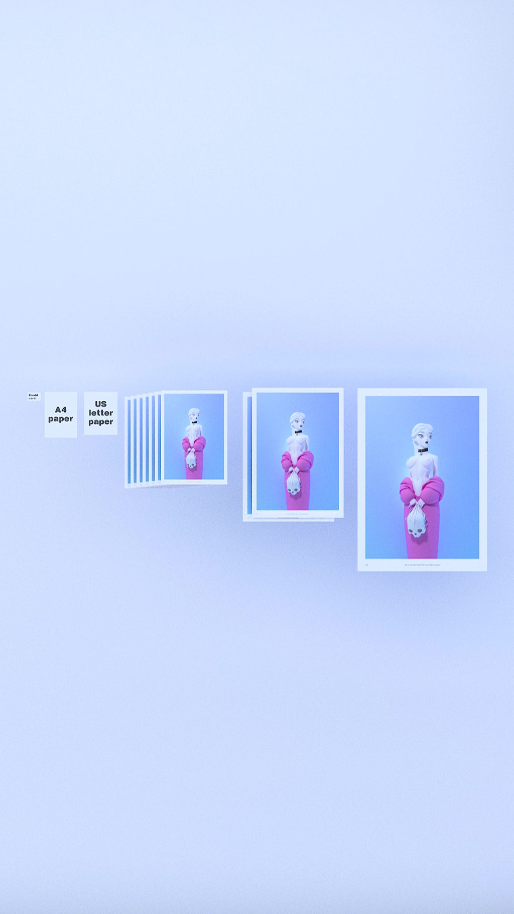 "Fell in love with the girl who was collecting skulls" (edition of 10)